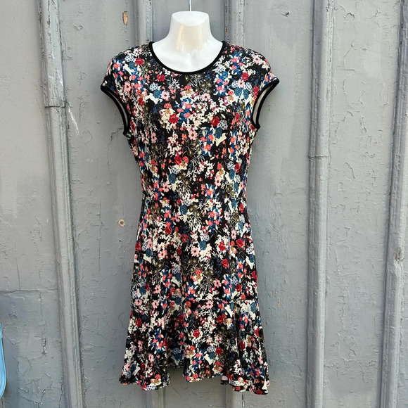 Erdem  Darlina Floral-Print Flounce Dress, size 8 - Picture 2 of 14